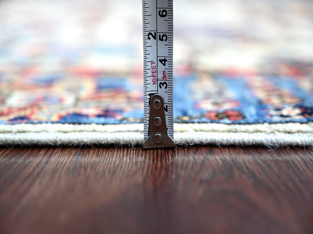 4'1" x 11'8" New Hand Knotted Grey Wool Runner Oriental Rug - MOA10221150