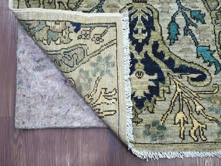 2'6" x 14'2" New Hand Knotted Grey Wool Runner Oriental Rug - MOA10221154