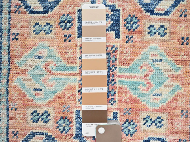 1'11" x 3'1" New Hand Knotted Orange Wool Rectangle Oriental Rug - MOA1022115