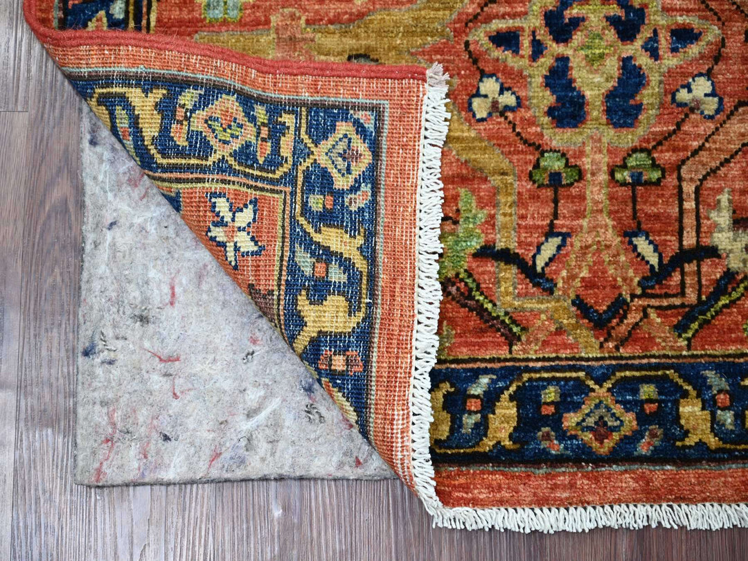 2'11" x 8'0" New Hand Knotted Red Wool Runner Oriental Rug - MOA10221160