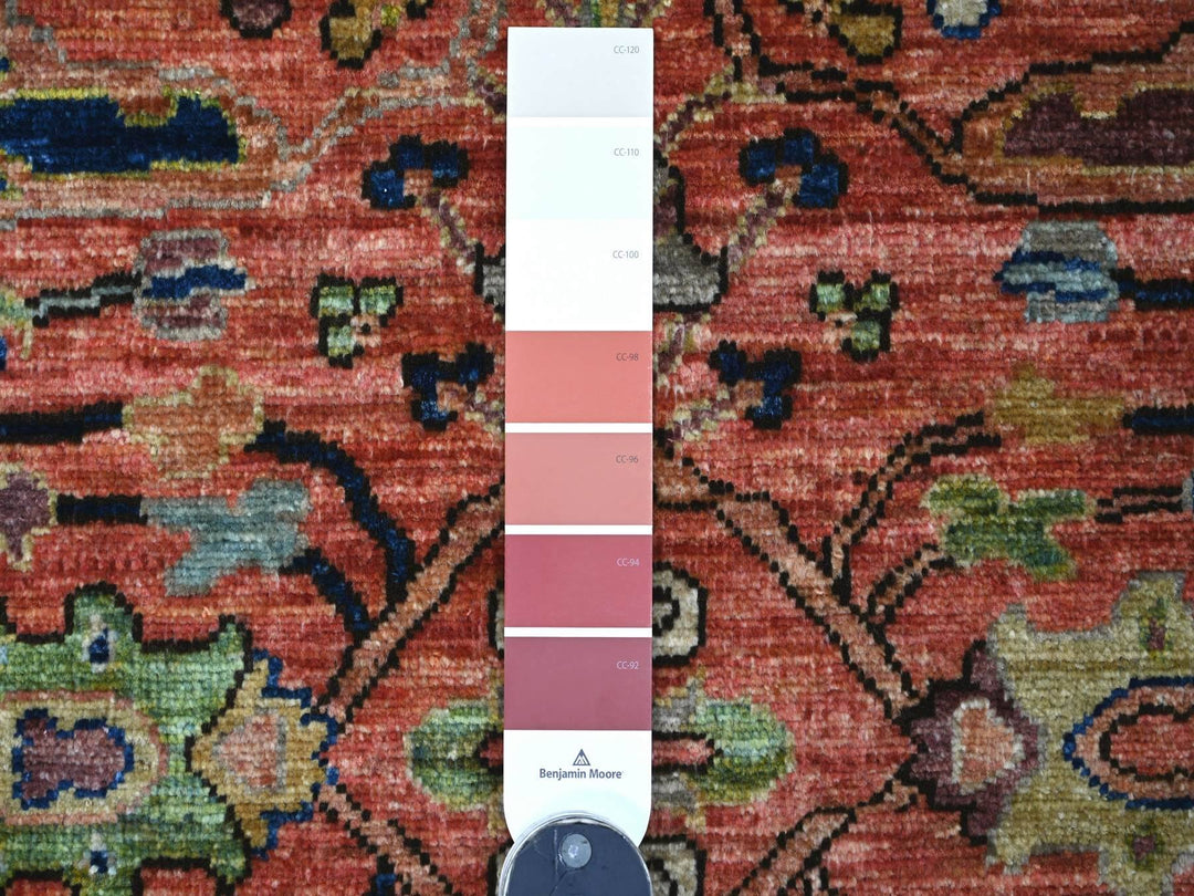 2'11" x 8'0" New Hand Knotted Red Wool Runner Oriental Rug - MOA10221160