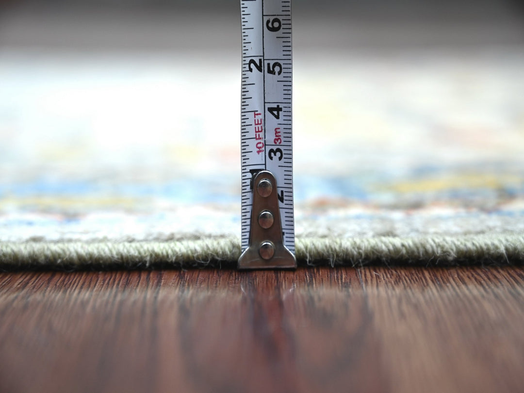 2'5" x 9'1" New Hand Knotted Grey Wool Runner Oriental Rug - MOA10221164