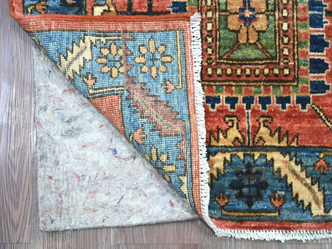2'11" x 17'5" New Hand Knotted Red Wool Runner Oriental Rug - MOA10221171
