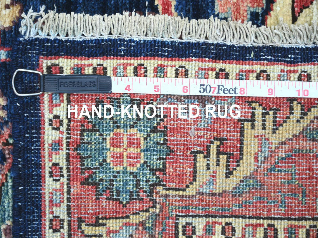 3'0" x 19'9" New Hand Knotted Blue Wool Runner Oriental Rug - MOA10221172