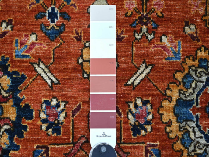 2'10" x 8'2" New Hand Knotted Red Wool Runner Oriental Rug - MOA10221176