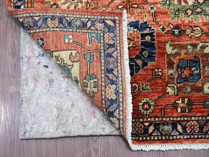 2'10" x 18'2" New Hand Knotted Red Wool Runner Oriental Rug - MOA10221179
