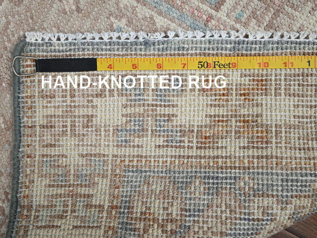1'9" x 3'0" New Hand Knotted Blue Wool Rectangle Oriental Rug - MOA1022117