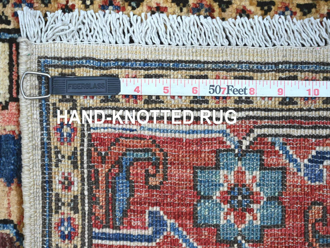 2'10" x 4'1" New Hand Knotted Ivory Wool Rectangle Oriental Rug - MOA10221182