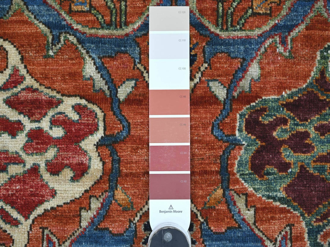2'7" x 17'2" New Hand Knotted Orange Wool Runner Oriental Rug - MOA10221184