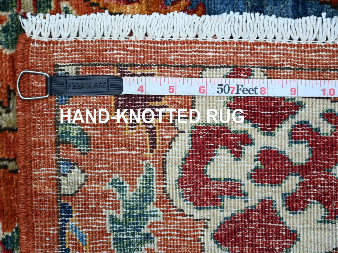 2'7" x 17'2" New Hand Knotted Orange Wool Runner Oriental Rug - MOA10221184