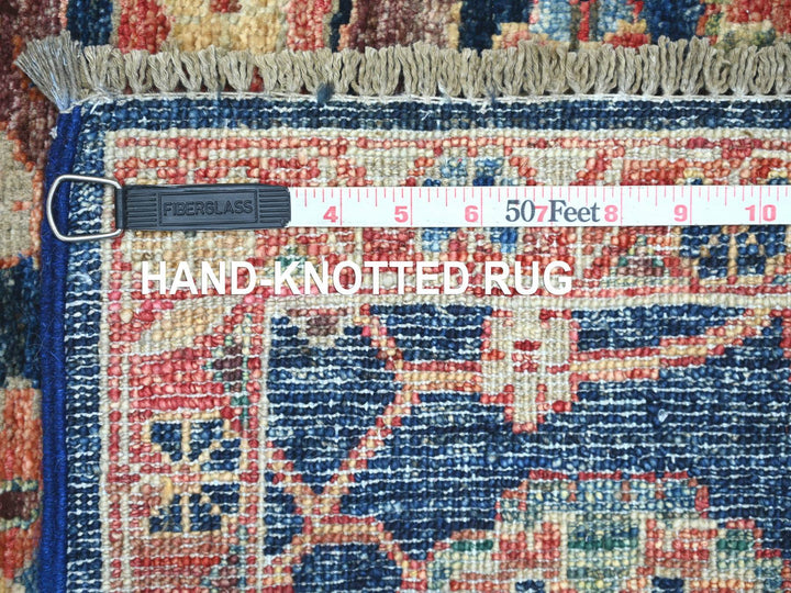 2'7" x 21'8" New Hand Knotted Blue Wool Runner Oriental Rug - MOA10221185