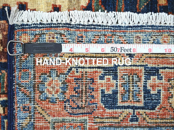 3'0" x 15'7" New Hand Knotted Blue Wool Runner Oriental Rug - MOA10221188