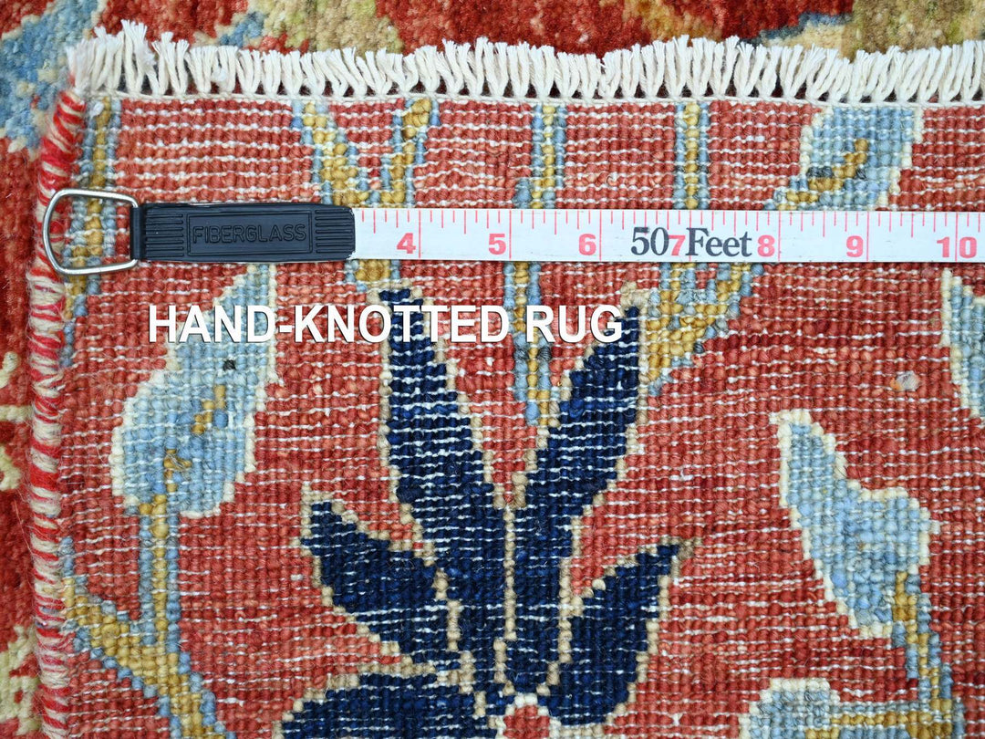 2'6" x 19'8" New Hand Knotted Red Wool Runner Oriental Rug - MOA10221203