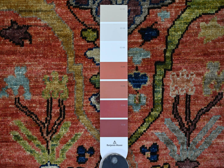 2'11" x 8'0" New Hand Knotted Red Wool Runner Oriental Rug - MOA10221209