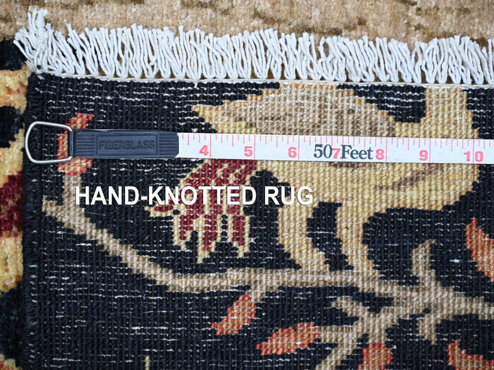 3'3" x 4'9" New Hand Knotted Black Wool Rectangle Oriental Rug - MOA10221223
