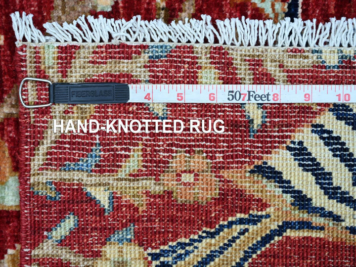 2'2" x 3'0" New Hand Knotted Red Wool Rectangle Oriental Rug - MOA10221227