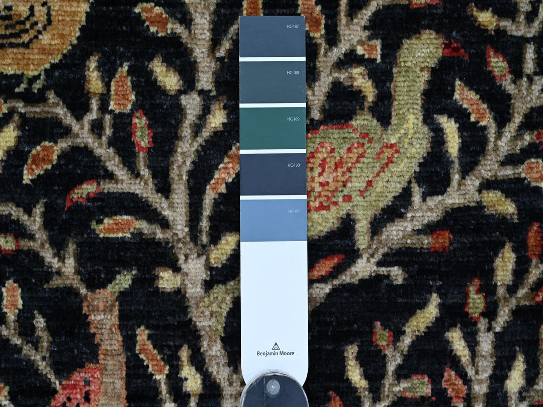 2'0" x 3'0" New Hand Knotted Black Wool Rectangle Oriental Rug - MOA10221229