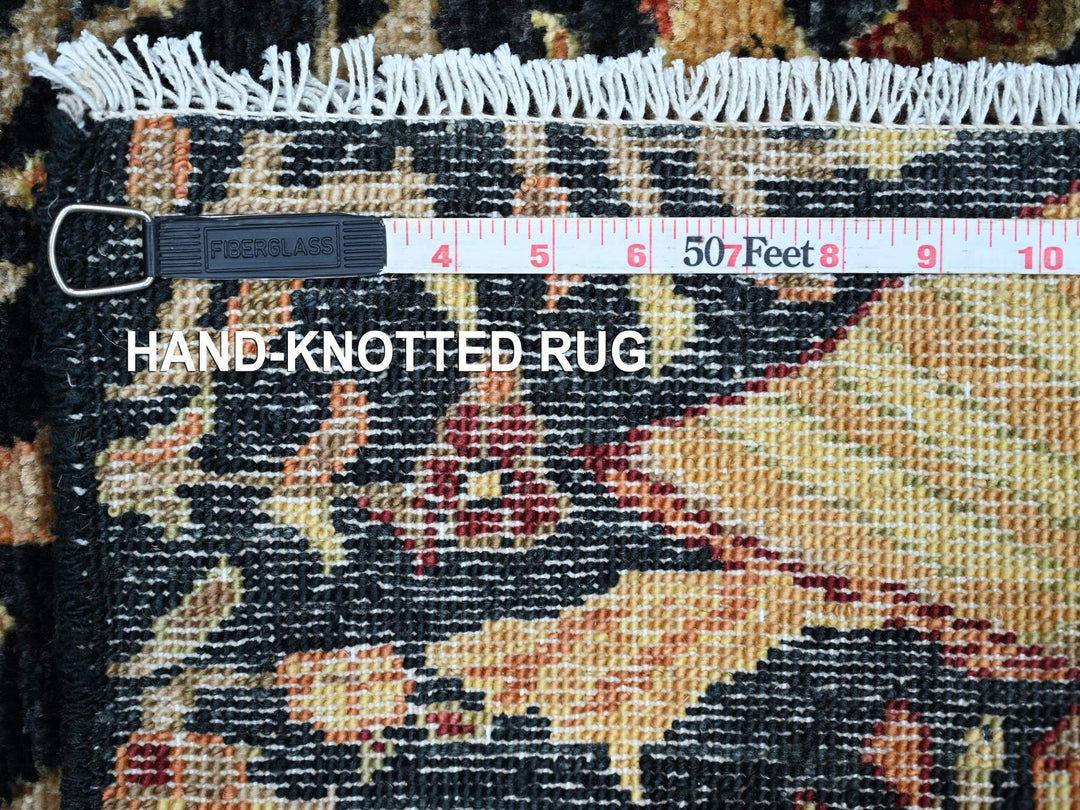 2'0" x 3'0" New Hand Knotted Black Wool Rectangle Oriental Rug - MOA10221229