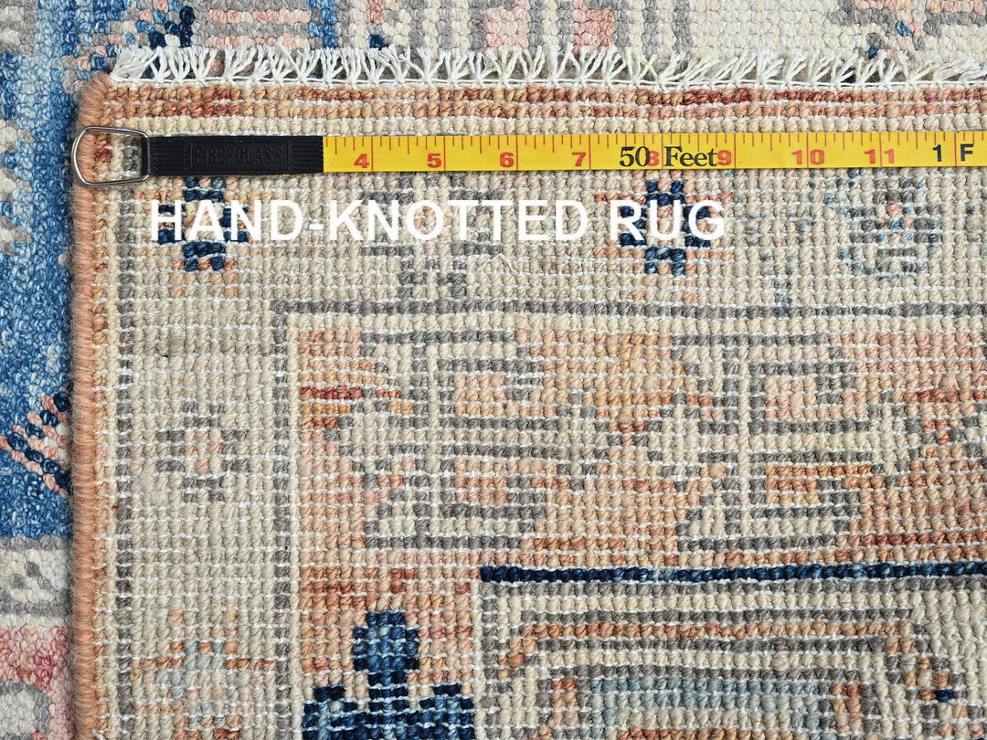 4'10" x 6'9" New Hand Knotted Orange Wool Rectangle Oriental Rug - MOA1022122