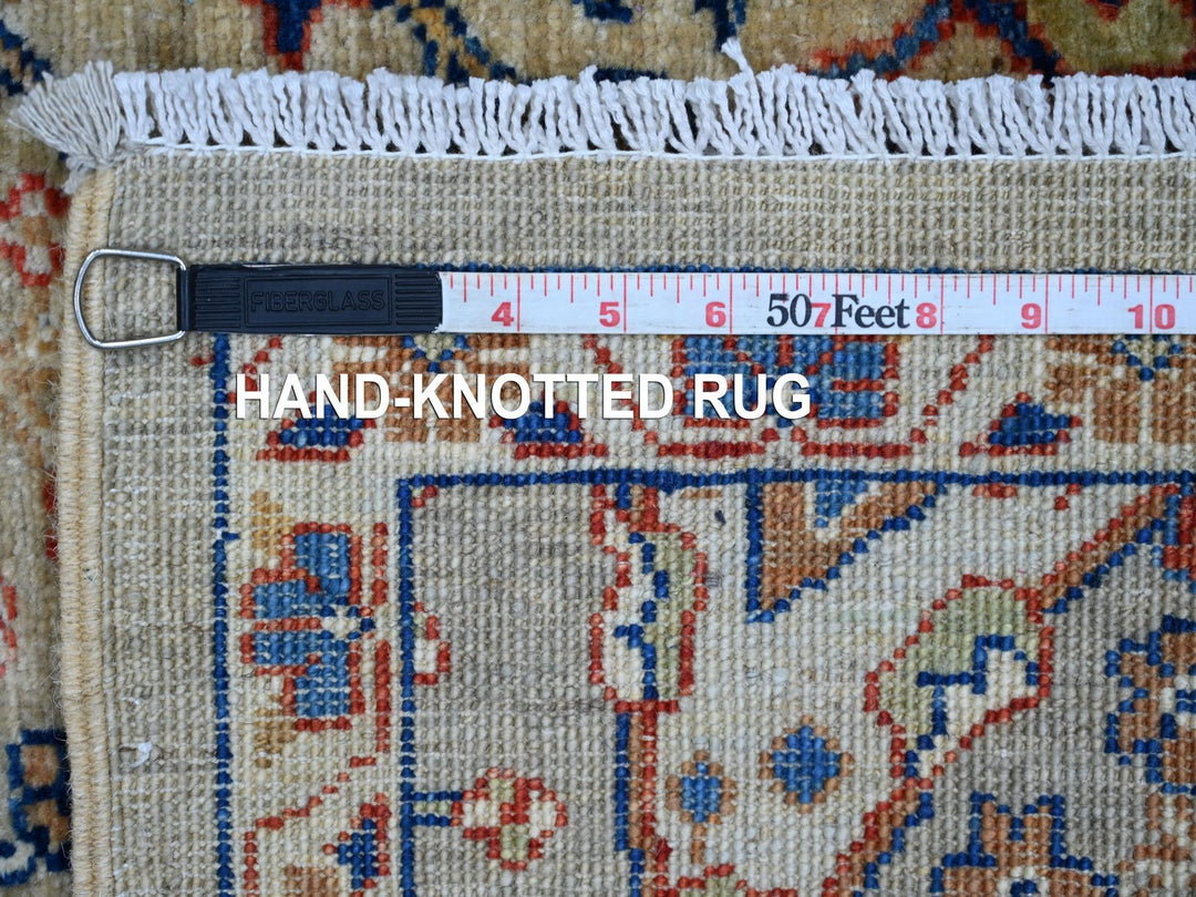 4'1" x 6'0" New Hand Knotted Grey Wool Rectangle Oriental Rug - MOA10221232