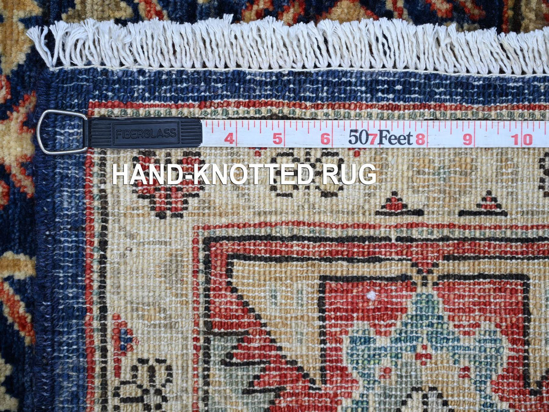 4'3" x 6'6" New Hand Knotted Blue Wool Rectangle Oriental Rug - MOA10221235