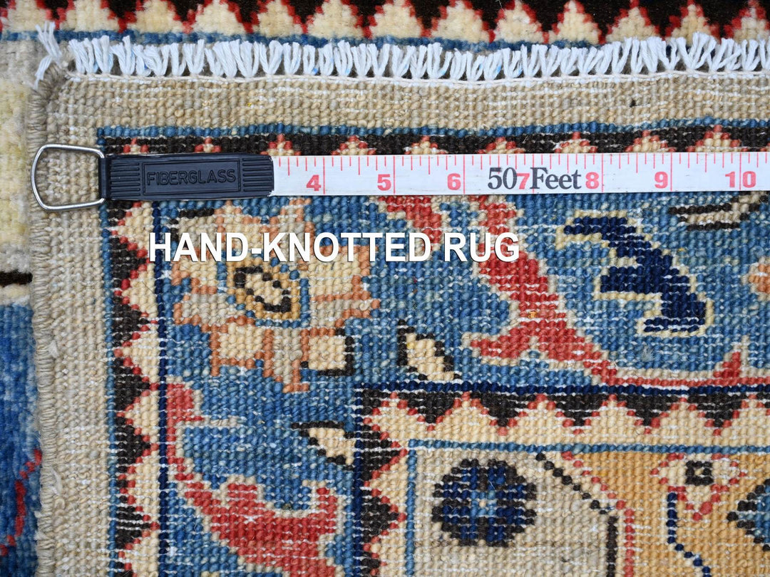 2'8" x 15'11" New Hand Knotted Grey Wool Runner Oriental Rug - MOA10221237
