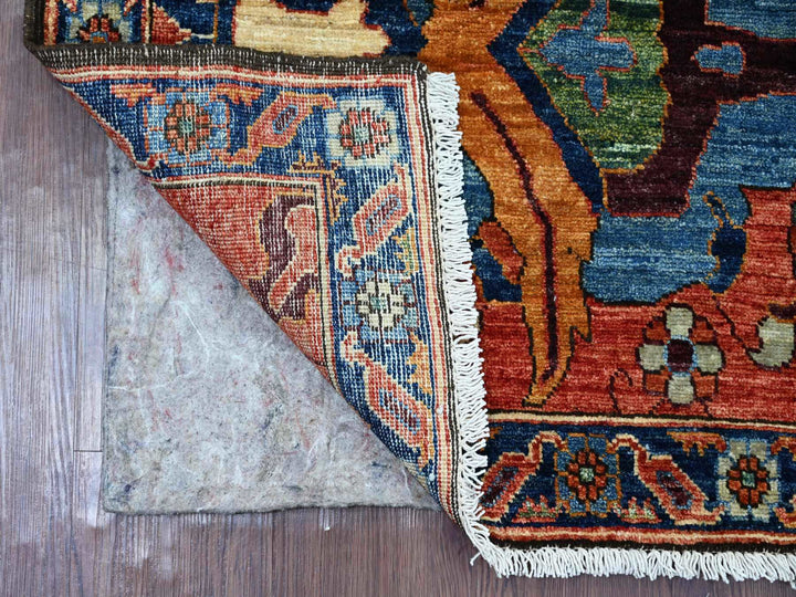 2'10" x 9'10" New Hand Knotted Red Wool Runner Oriental Rug - MOA10221241