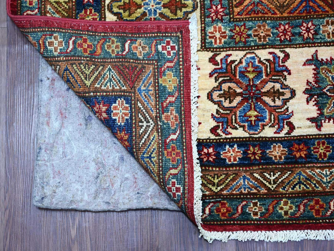 8'3" x 9'9" New Hand Knotted Red Wool Rectangle Oriental Rug - MOA10221245