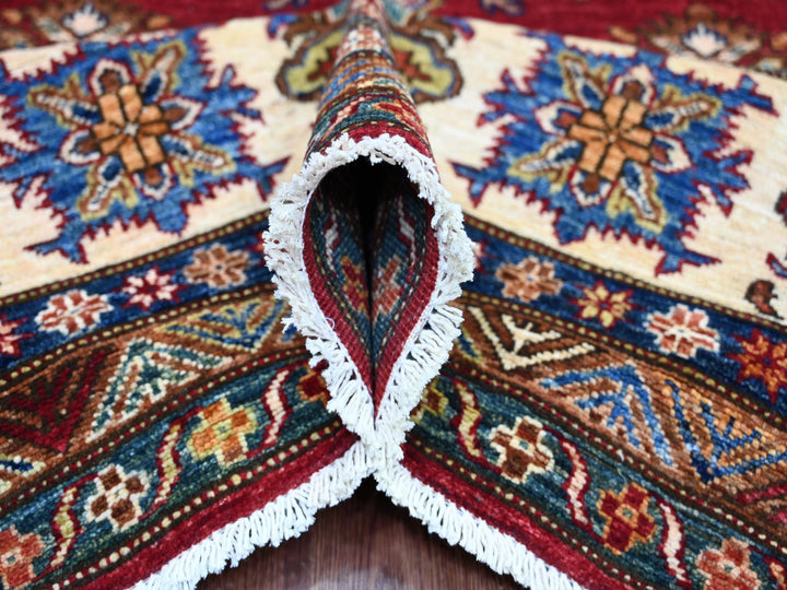 8'3" x 9'9" New Hand Knotted Red Wool Rectangle Oriental Rug - MOA10221245