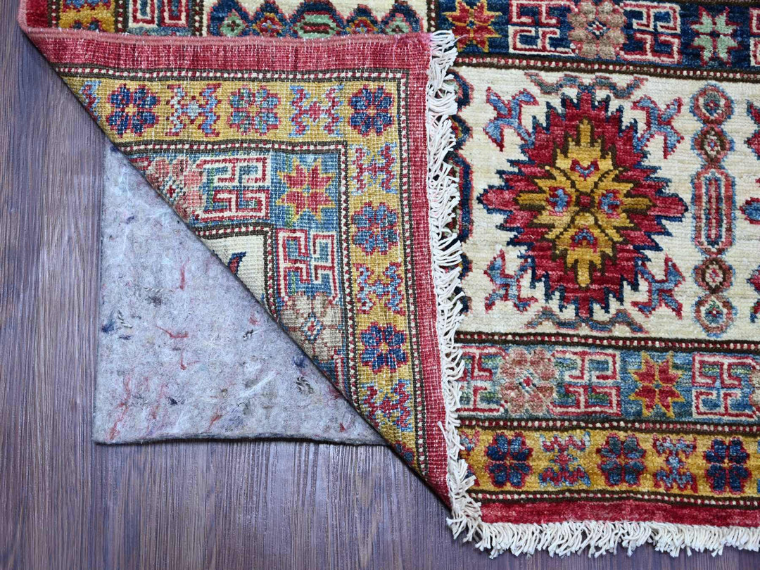 8'1" x 9'8" New Hand Knotted Red Wool Rectangle Oriental Rug - MOA10221249