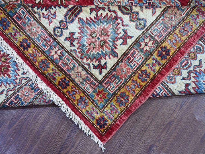 8'1" x 9'8" New Hand Knotted Red Wool Rectangle Oriental Rug - MOA10221249