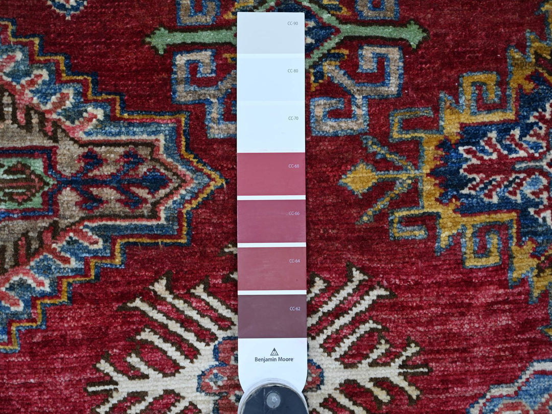 8'1" x 9'8" New Hand Knotted Red Wool Rectangle Oriental Rug - MOA10221249