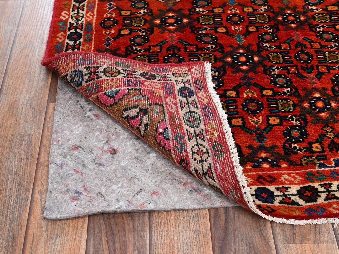 2'8" x 9'7" New Hand Knotted Red Wool Runner Oriental Rug - MOA1022124