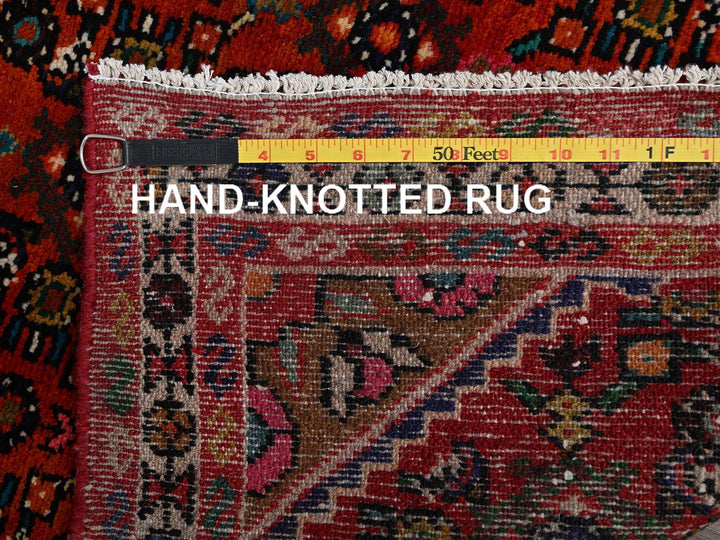2'8" x 9'7" New Hand Knotted Red Wool Runner Oriental Rug - MOA1022124
