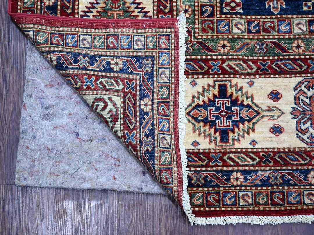 8'9" x 12'6" New Hand Knotted Red Wool Rectangle Oriental Rug - MOA10221253