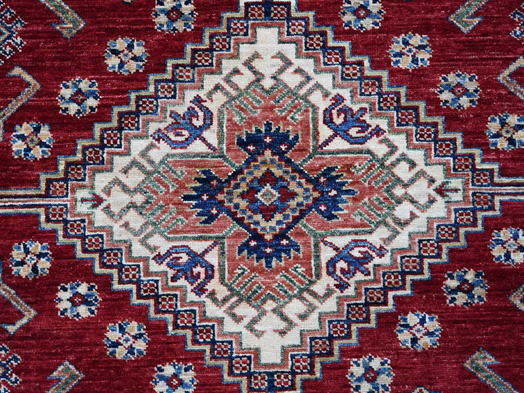 8'9" x 12'6" New Hand Knotted Red Wool Rectangle Oriental Rug - MOA10221253
