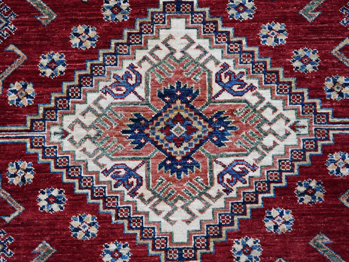 8'9" x 12'6" New Hand Knotted Red Wool Rectangle Oriental Rug - MOA10221253