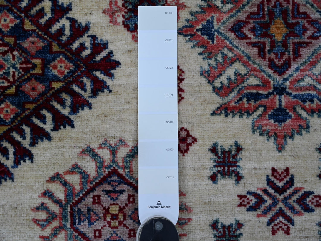 8'7" x 11'11" New Hand Knotted Ivory Wool Rectangle Oriental Rug - MOA10221256
