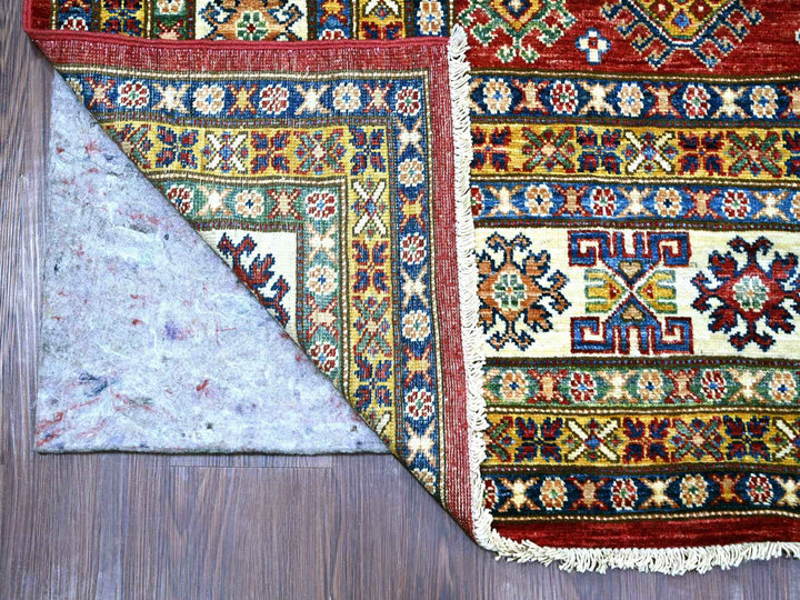 7'10" x 10'6" New Hand Knotted Red Wool Rectangle Oriental Rug - MOA10221263