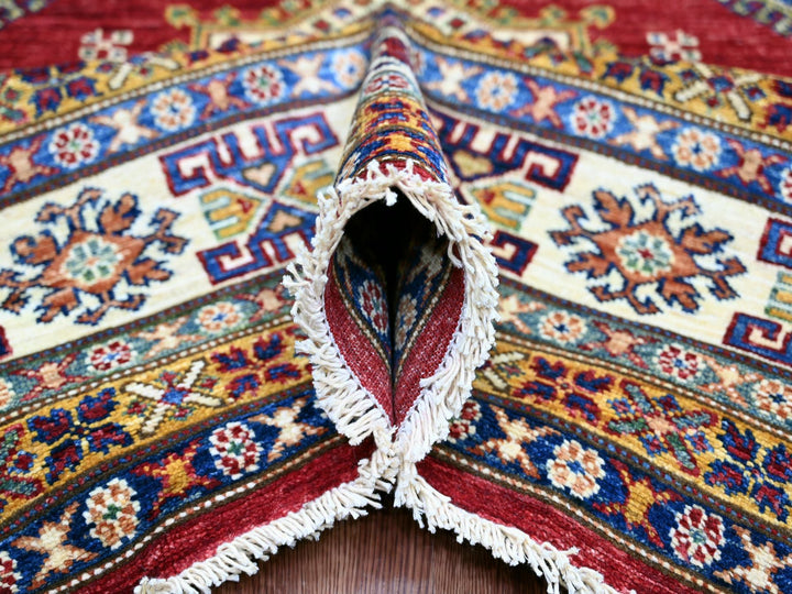 7'10" x 10'6" New Hand Knotted Red Wool Rectangle Oriental Rug - MOA10221263