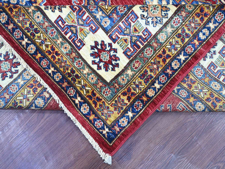 7'10" x 10'6" New Hand Knotted Red Wool Rectangle Oriental Rug - MOA10221263