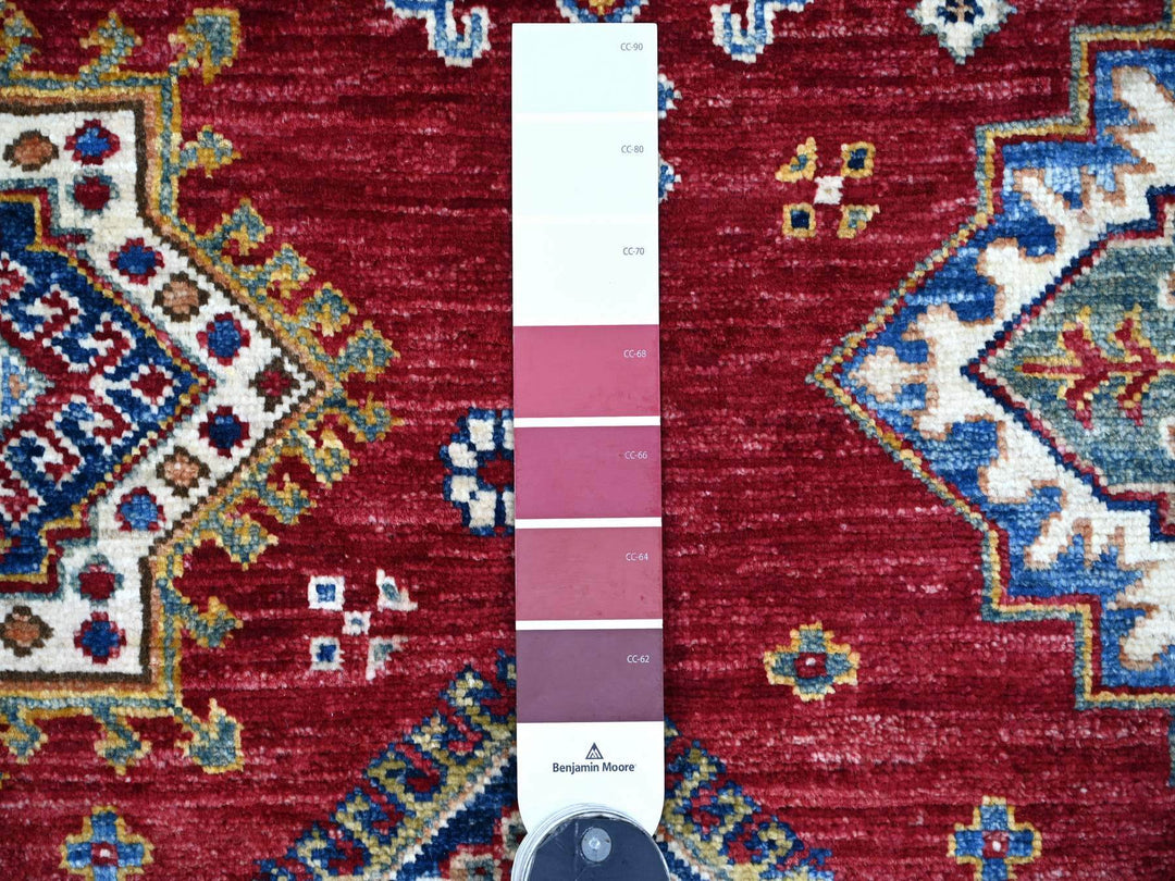 7'10" x 10'6" New Hand Knotted Red Wool Rectangle Oriental Rug - MOA10221263