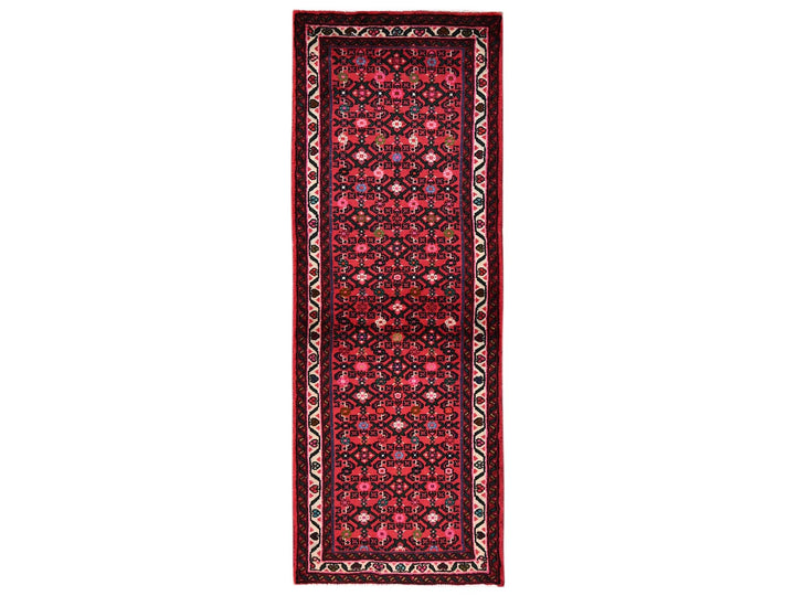 2'6" x 6'9" New Hand Knotted Red Wool Runner Oriental Rug - MOA1022126