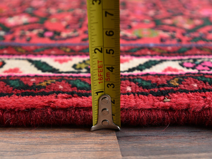 2'6" x 6'9" New Hand Knotted Red Wool Runner Oriental Rug - MOA1022126