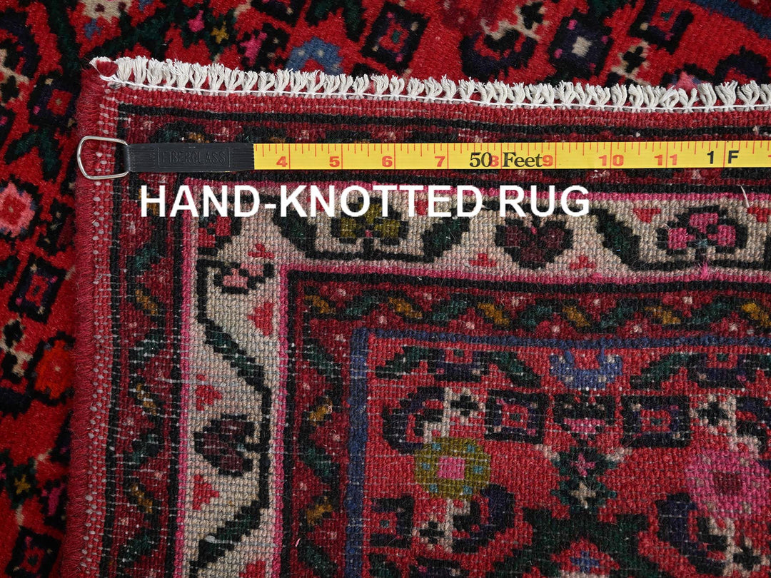 2'6" x 6'9" New Hand Knotted Red Wool Runner Oriental Rug - MOA1022126