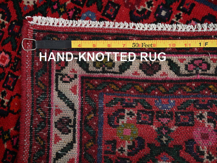 2'6" x 6'9" New Hand Knotted Red Wool Runner Oriental Rug - MOA1022126