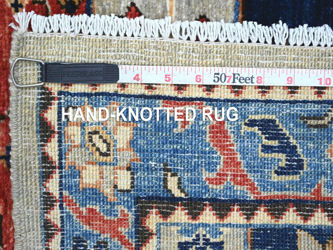 2'8" x 10'2" New Hand Knotted Grey Wool Runner Oriental Rug - MOA10221274
