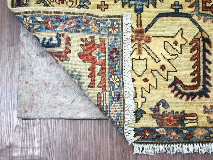 2'3" x 5'11" New Hand Knotted Ivory Wool Runner Oriental Rug - MOA10221279