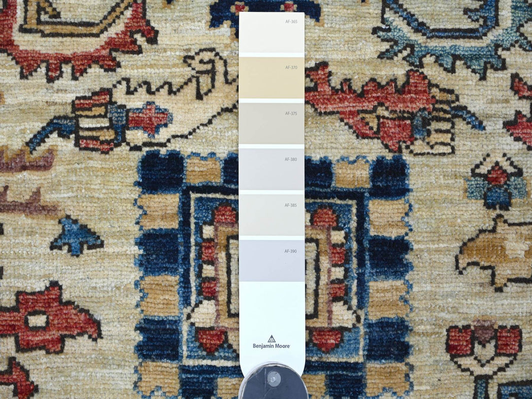 2'3" x 5'11" New Hand Knotted Ivory Wool Runner Oriental Rug - MOA10221279