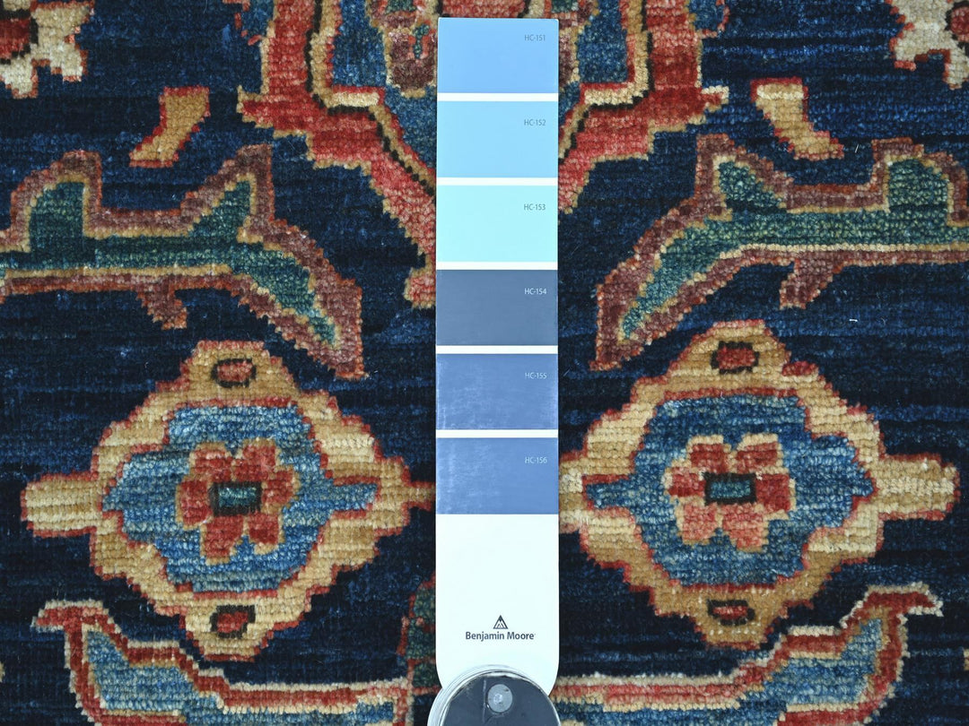 2'1" x 6'0" New Hand Knotted Blue Wool Runner Oriental Rug - MOA10221283